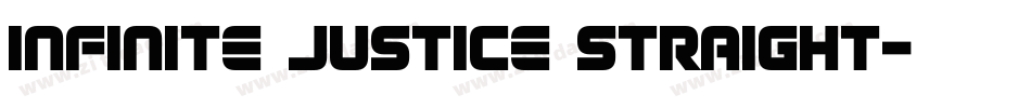 Infinite Justice Straight字体转换